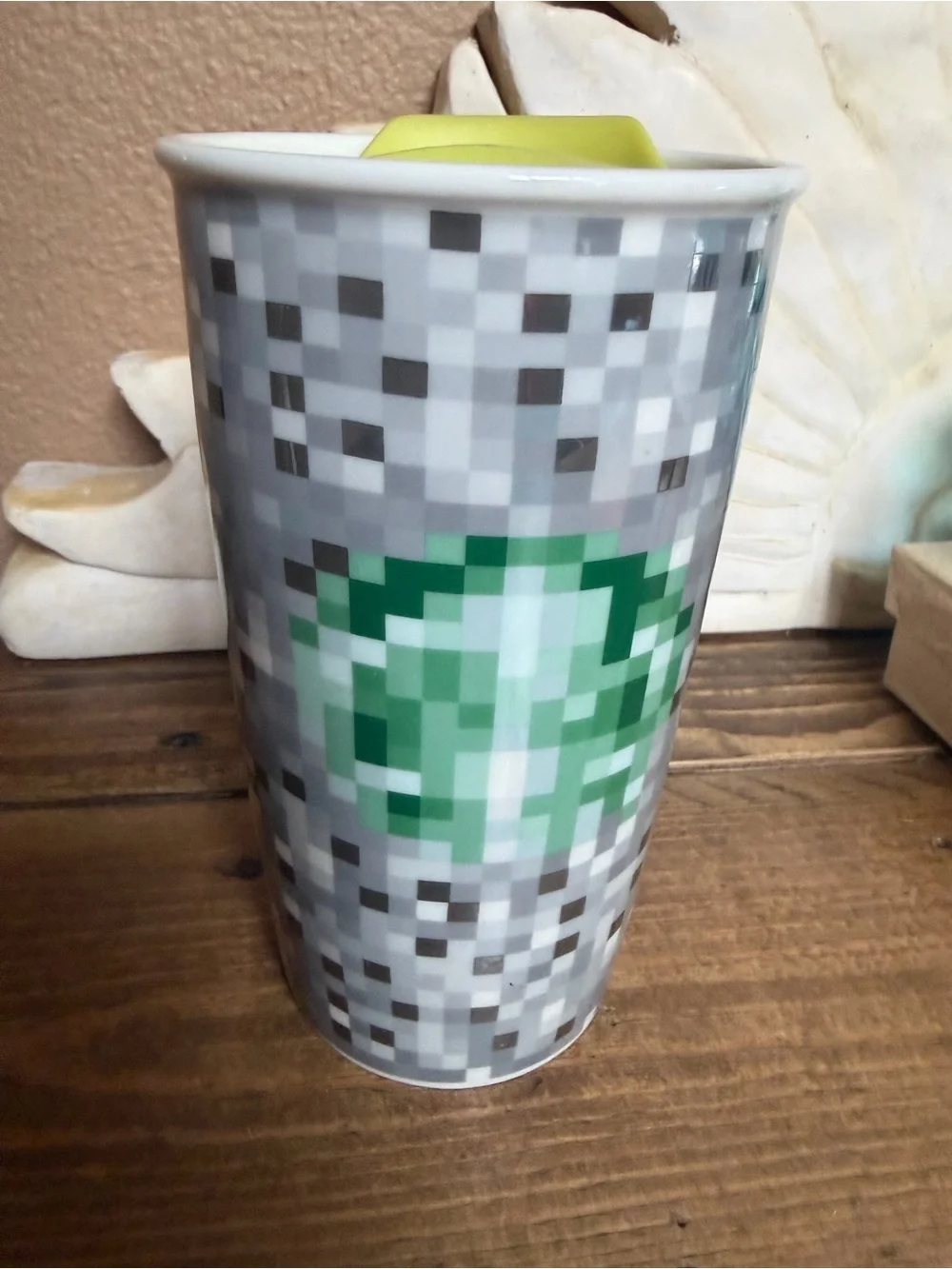 Starbucks 2012 Rodarte Pixel Ceramic Coffee Tumbler